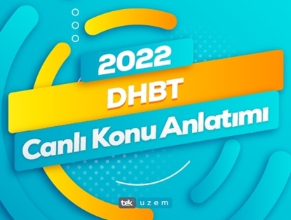 2022 DHBT Canlı Konu Anlatımı 