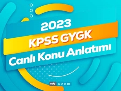 2023 KPSS GY-GK CANLI KONU ANLATIMI 