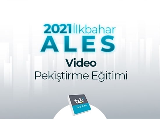 resm 2021 İLKBAHAR ALES Video Pekiştirme Eğitimi
