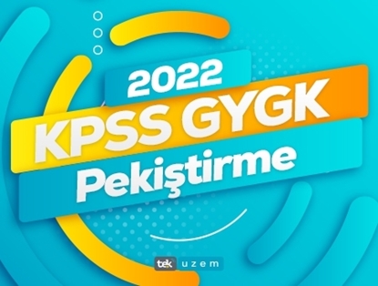 2022 KPSS GY-GK Pekiştirme Eğitimi