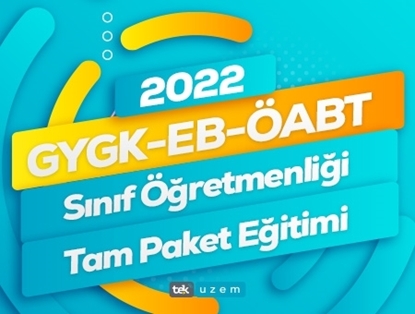 2022 GYGK-EB-ÖABT Sınıf Öğretmenliği Tam Paket Eğitimi 