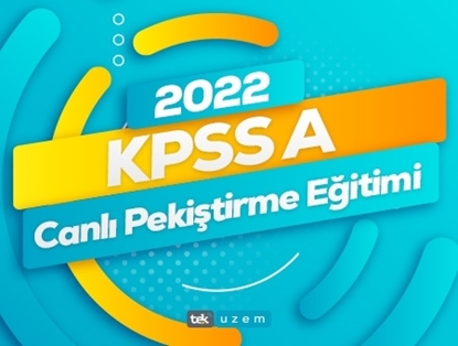 2022 KPSS A Canlı Pekiştirme Eğitimi
