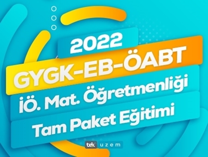 2022 GYGK-EB-ÖABT İlköğretim Matematik Tam Paket Eğitimi