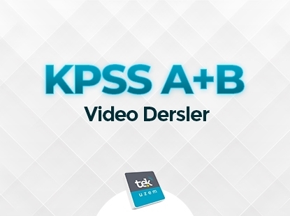 KPSS A+ B Video Tam Paket Eğitimi 
