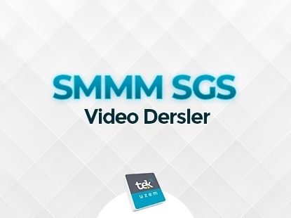  SGS (Serbest Muhasebeci Mali Müşavirlik - Staja Giriş Sınavı) VİDEO DERS