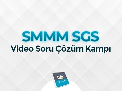 SMMM - SGS (Serbest Muhasebeci Mali Müşavirlik - Staja Giriş Sınavı) Video Soru Çözümü