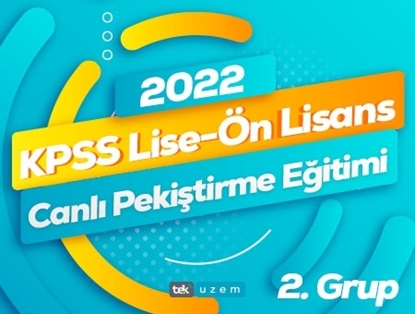2022 KPSS Lise-Ön Lisans Canlı Pekiştirme Eğitimi 2. Grup