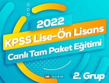 2022 KPSS Lise-Ön Lisans Tam Paket Eğitimi 2. Grup