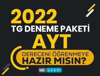 2022 AYT Türkiye Geneli Deneme Sınavı 