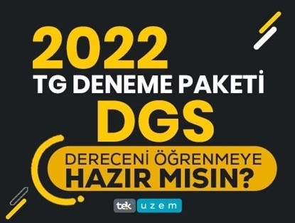 2022 DGS Türkiye Geneli Deneme Sınavı 