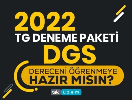 Kategori İçin Resim 2022 DGS Türkiye Geneli  Deneme Sınavı