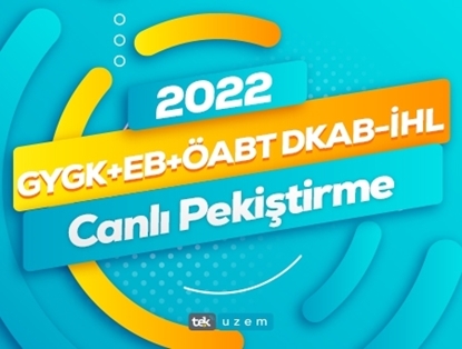 Resim 2022 GYGK-EB-ÖABT DKAB-İHL Öğretmenliği Canlı Pekiştirme Eğitimi