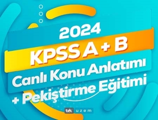 2024 KPSS A+B Kursu / Konu Anlatımı Ve Pekiştirme Eğitimi / TEKUZEM ...