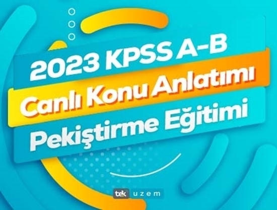 2023 KPSS A-B Tam Paket Eğitimi / TEKUZEM - TEK UZAKTAN EĞİTİM MERKEZİ ...