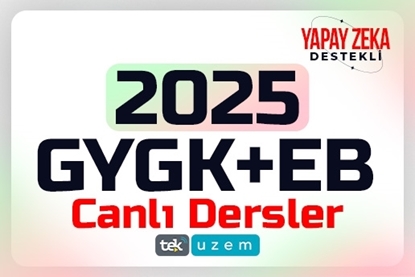 Resim 2025 KPSS GYGK + EB  Yapay Zeka Destekli Canlı Dersler