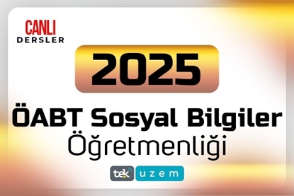 Resim 2025 KPSS ÖABT Sosyal Bilgiler Öğretmenliği Canlı Dersler