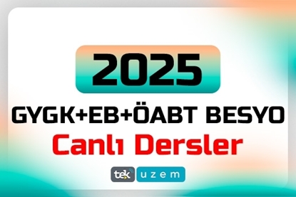 Resim 2025 KPSS ÖABT Beden Eğitimi ve Yapay Zeka Destekli GYGK-Eğitim Bilimleri Canlı Dersler