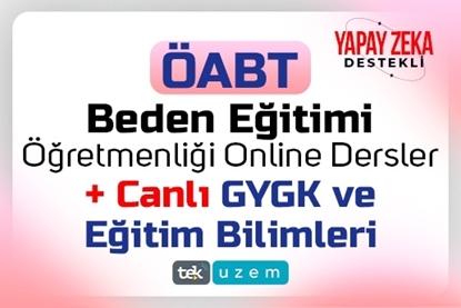 Resim 2025 KPSS Yapay Zeka Destekli ÖABT Beden Eğitimi Video Dersler ve GYGK-EB Canlı Dersler