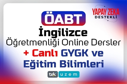 Resim 2025 KPSS Yapay Zeka Destekli ÖABT İngilizce Video Dersler ve GYGK-EB Canlı Dersler