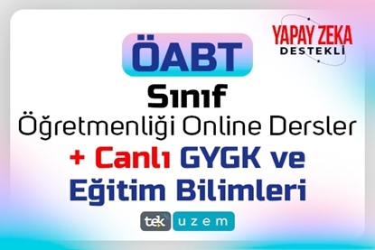 Resim 2025 KPSS Yapay Zeka Destekli ÖABT Sınıf Video Dersler ve GYGK-EB Canlı Dersler