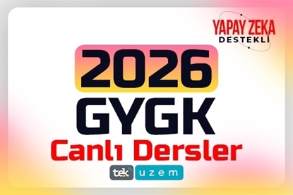 2026 KPSS GYGK Yapay Zeka Destekli Canlı Dersler