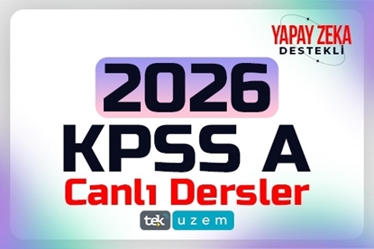 Resim 2026 KPSS A Yapay Zeka Destekli Canlı Dersler