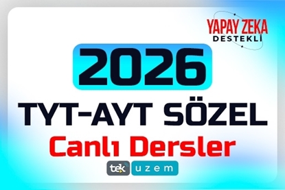 Resim 2026 TYT/ AYT Sözel Yapay Zeka Destekli Canlı Dersler