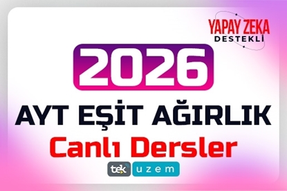 Resim 2026 AYT Eşit Ağırlık Yapay Zeka Destekli Canlı Dersler