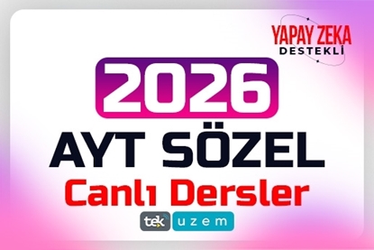 Resim 2026  AYT Sözel Yapay Zeka Destekli Canlı Dersler