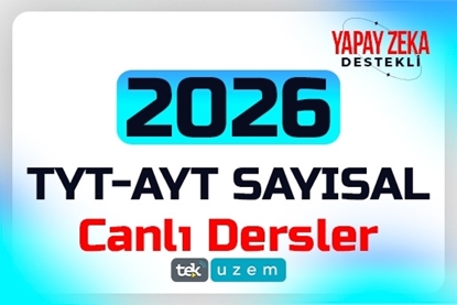 Resim 2026 TYT/ AYT Sayısal Yapay Zeka Destekli Canlı Dersler