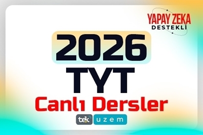 2026 YKS TYT Yapay Zeka Destekli Canlı Dersler