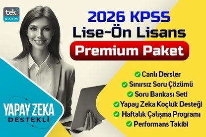 Resim 2026 KPSS Lise - Ön lisans  Canlı Dersler-Premium Paket