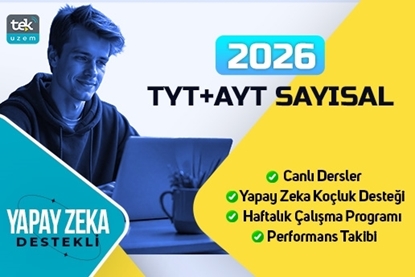 Resim 2026 TYT/ AYT Sayısal Yapay Zeka Destekli Canlı Dersler