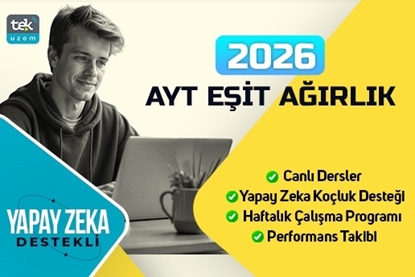 Resim 2026 AYT Eşit Ağırlık Yapay Zeka Destekli Canlı Dersler