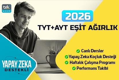 Resim 2026 TYT/ AYT Eşit Ağırlık Yapay Zeka Destekli Canlı Dersler