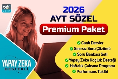 Resim 2026  AYT Sözel Yapay Zeka Destekli Canlı Dersler- Premium Paket