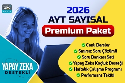 Resim 2026 AYT Sayısal Yapay Zeka Destekli Canlı Dersler- Premium Paket