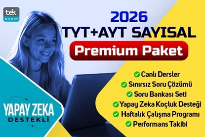 Resim 2026 TYT/ AYT Sayısal Yapay Zeka Destekli Canlı Dersler-Premium Paket