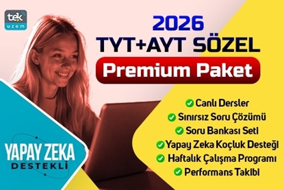 Resim 2026 TYT/ AYT Sözel Yapay Zeka Destekli Canlı Dersler- Premium Paket