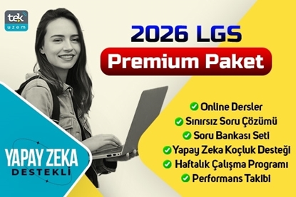 Resim 2026 LGS Yapay Zeka Destekli Dijital Kurs-Premium Paket