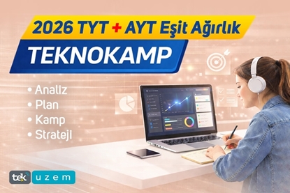 2026 YKS TYT AYT Eşit Ağırlık TeknoKamp ile net artırma ve eksik kapatma kampı