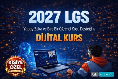 2027 LGS online kurs yapay zeka destekli öğrenci koçu kişiye özel çalışma programı dijital eğitim