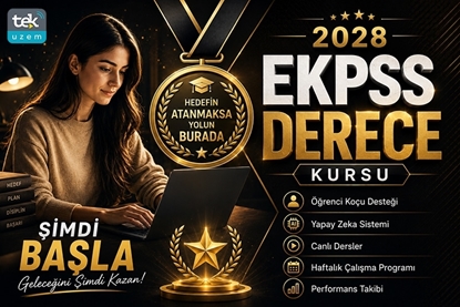 2028 EKPSS Derece Kursu yapay zeka destekli online hazırlık sistemi