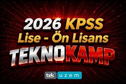 2026 KPSS Lise - Ön Lisans TeknoKamp