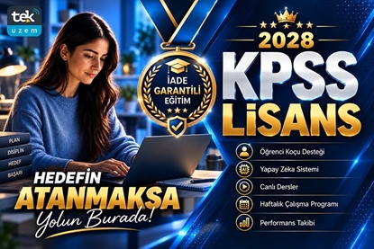2028 KPSS Lisans Online Hazırlık Kursu - Tekuzem